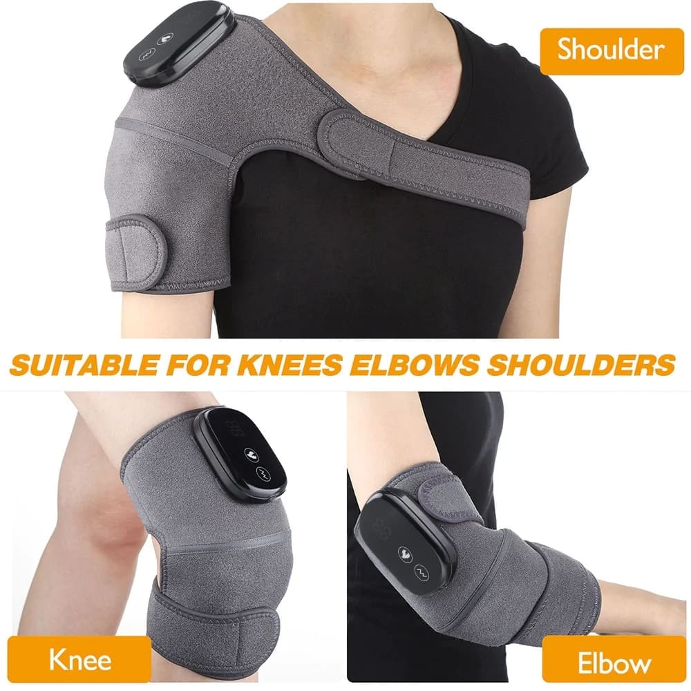 Electric Heating Wrap Brace for Shoulder, Knee, Elbow with Vibrating Massage