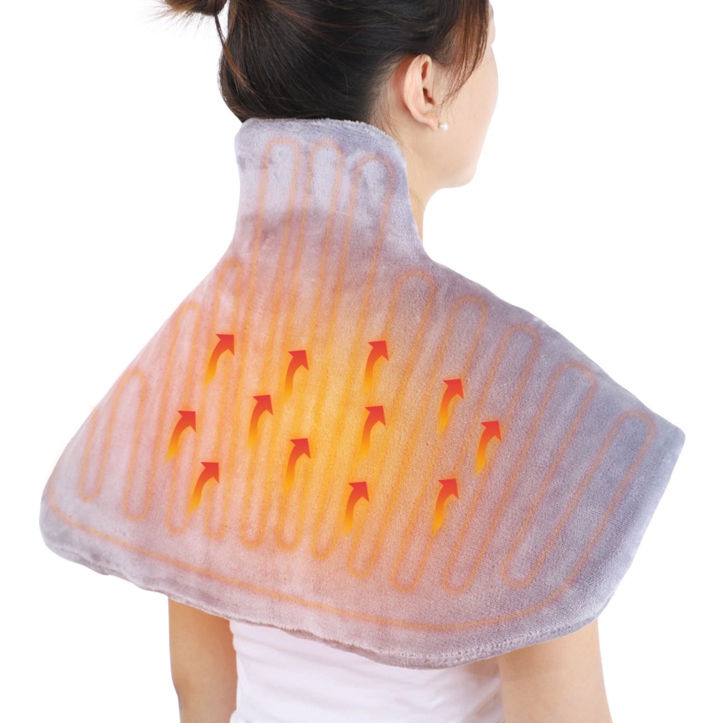 Electronic Heated Pad for Neck and Shoulders, Back Neck Pain Relief, 23.6X11.8”