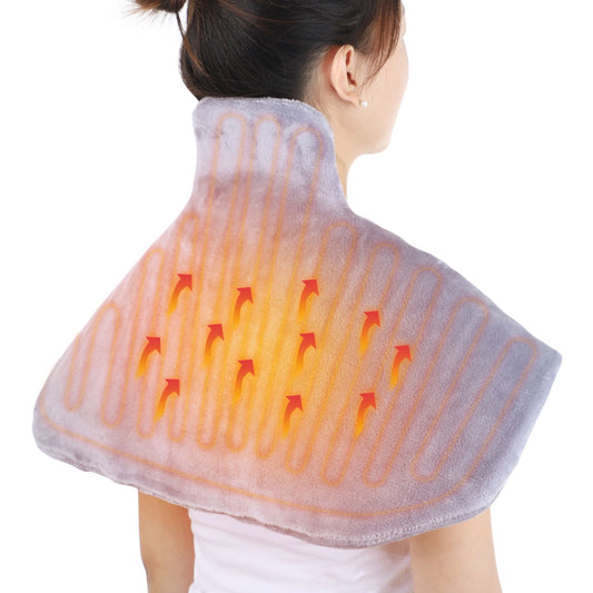 Electronic Heated Pad for Neck and Shoulders, Back Neck Pain Relief, 23.6X11.8”