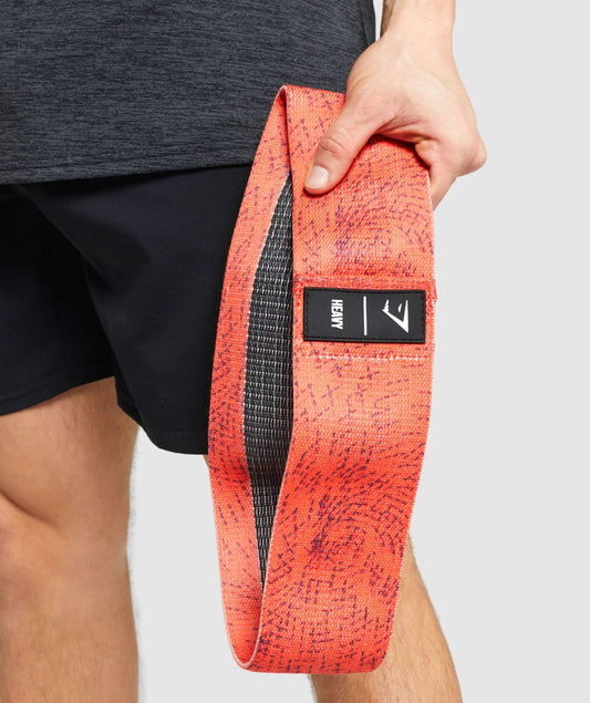 Gymshark Heavy Resistance Band - Orange Print
