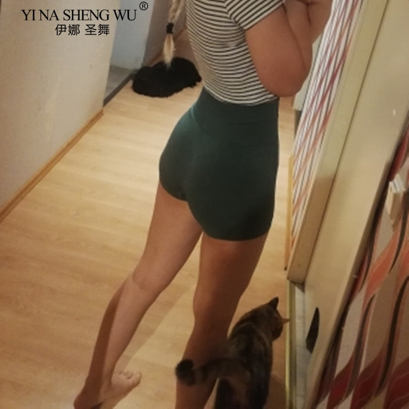 High Waist Seamless Gym, Yoga Shorts Hip