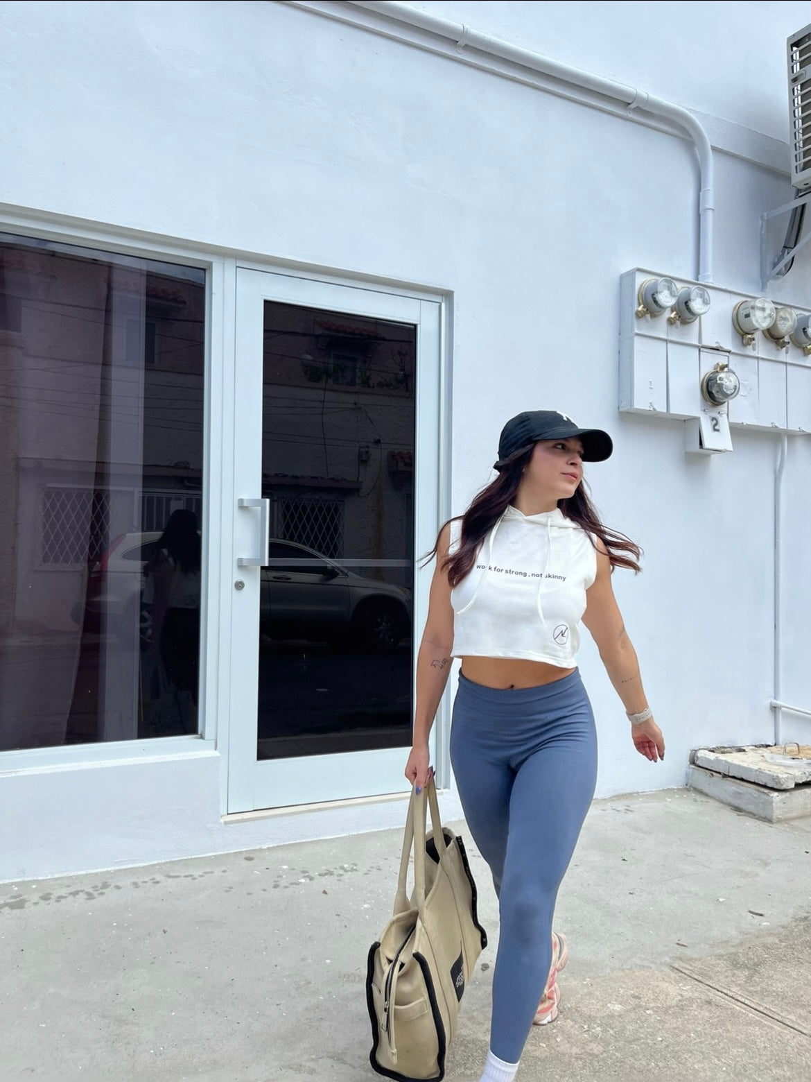 Tank Top Hoodie White