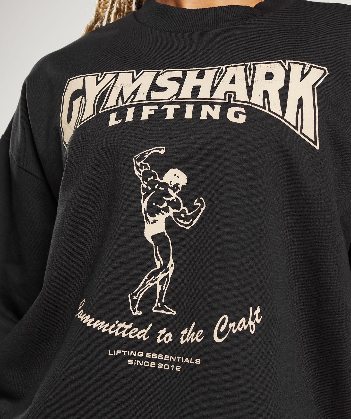 Gymshark Ironworks Oversized Sweatshirt - Black