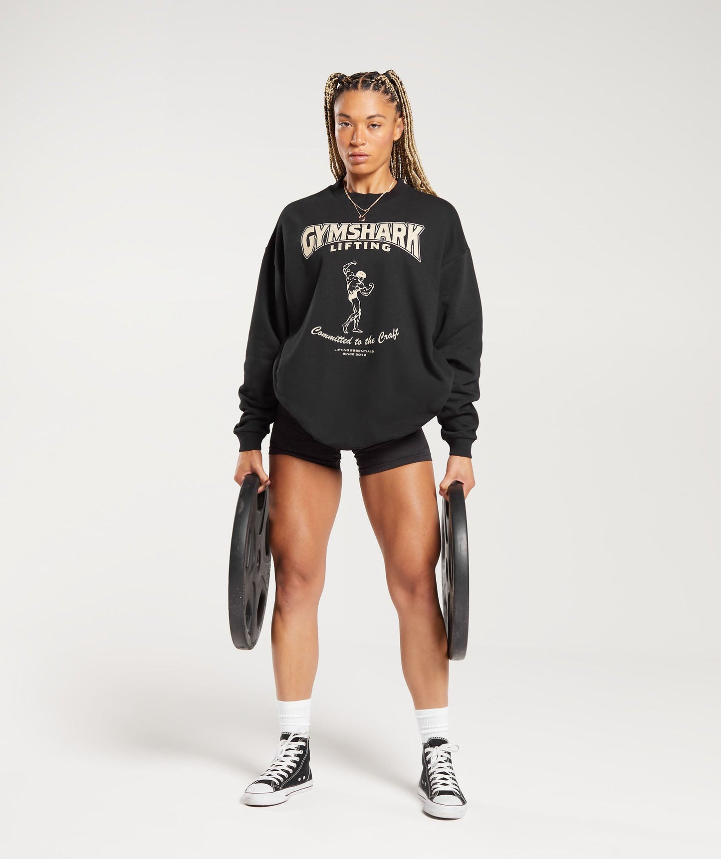 Gymshark Ironworks Oversized Sweatshirt - Black