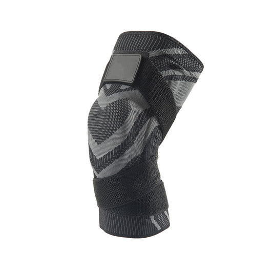 Aofit Knee Support Sleeve with Protective Gel Pad and Spring Stabilizers, Adjustable Removable Compression Straps, 1 Pair