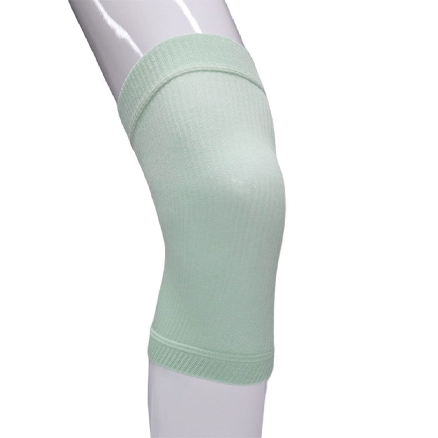 Aofit Sage Knee Compression Stockings, White Elasticated Injury Support Sleeves For Knee, 1 Pair