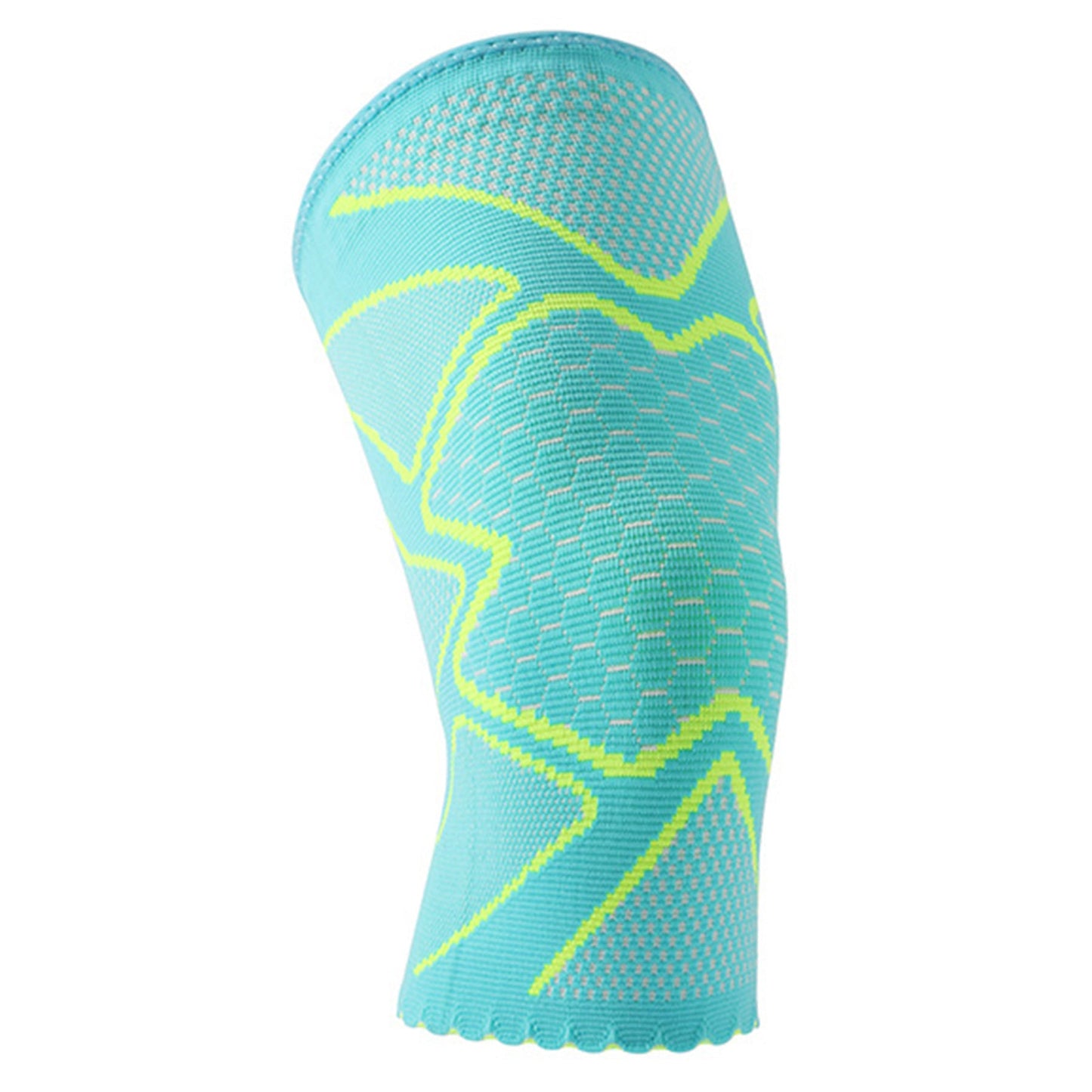 Aofit Knee Sleeve with Firm Compression, Women’s Athletic Scalloped Hem Knee Support, 1 Pair