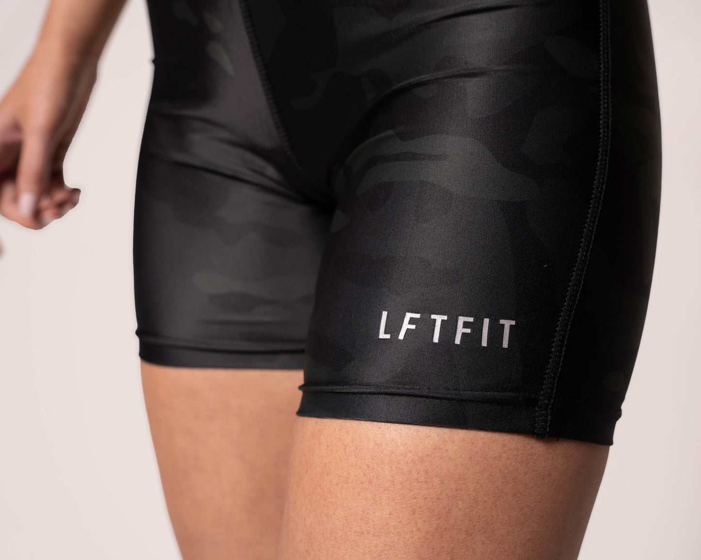LF Camo Scrunch Bum Biker Shorts
