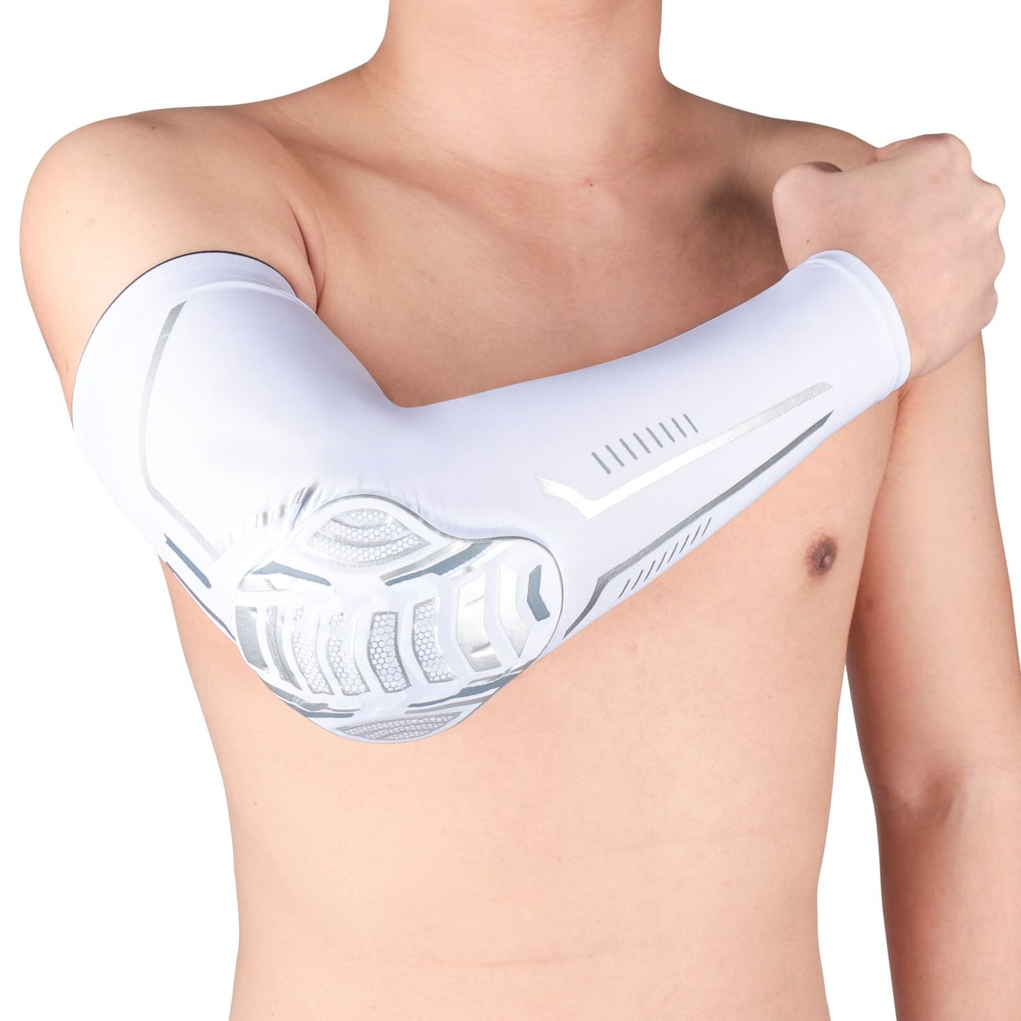 Aofit Compression Arm Sleeves, Protector with Anti-Impact Pad, 1 Pair