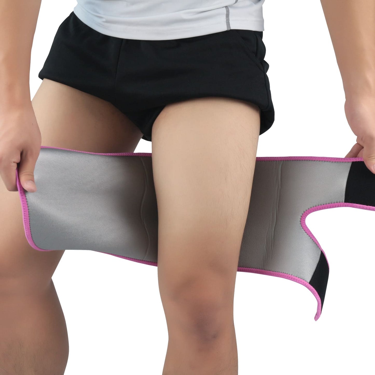 Thigh Trimmer Sauna Sweat Bands 2-Pack with Adjustable Straps