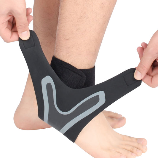 Aofit Compression Ankle Brace, Adjustable Straps, 1 Pair