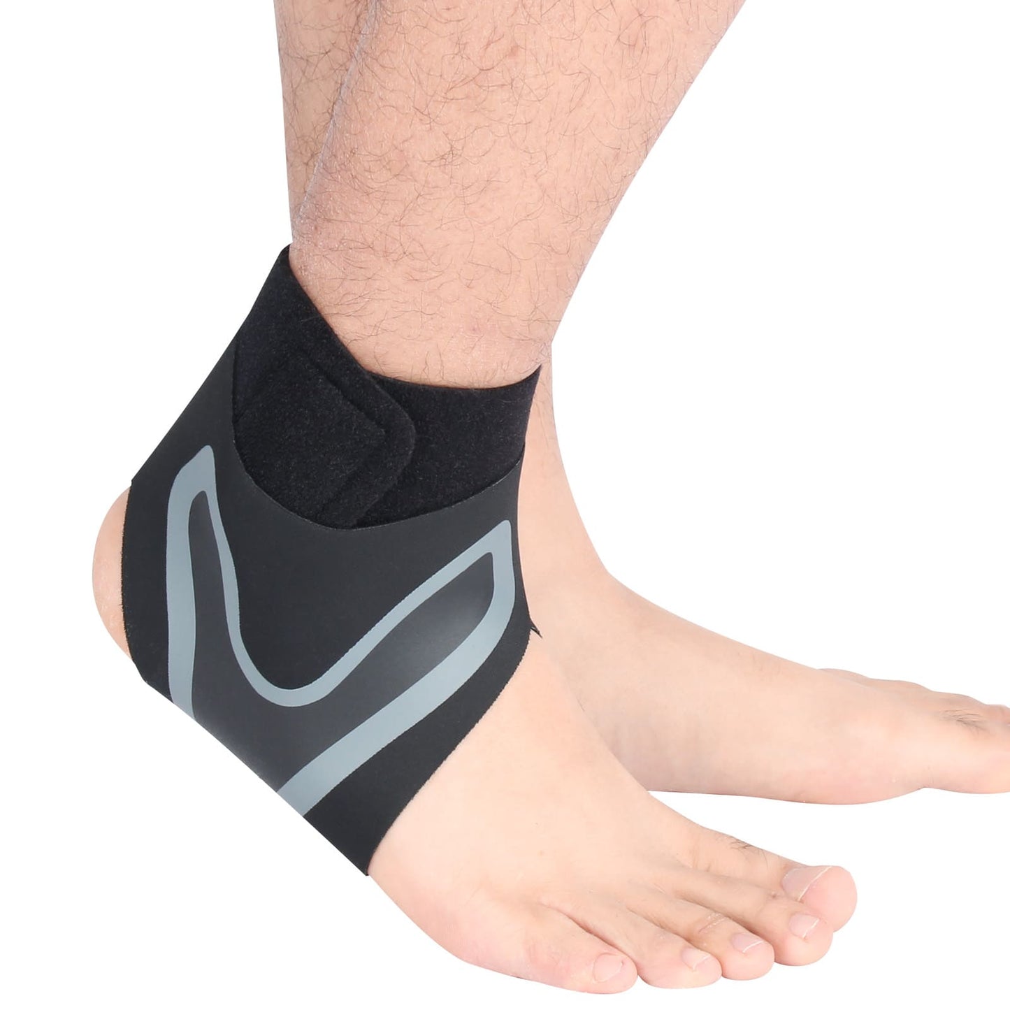 Aofit Compression Ankle Brace, Adjustable Straps, 1 Pair