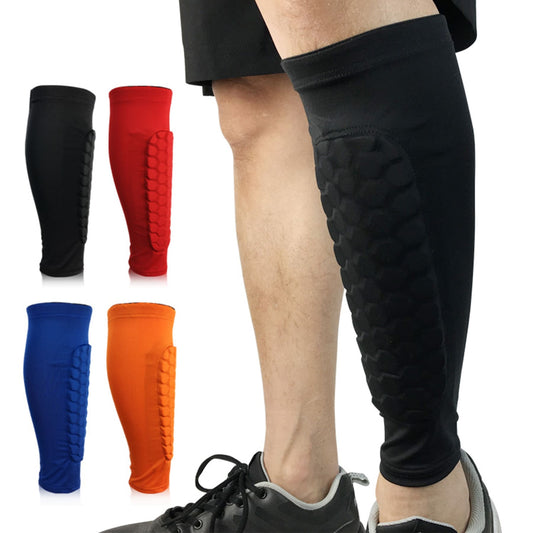 Aofit Lower Leg Shin Guards, Protective Compression Sleeves with Anti-Impact Padding for Calves and Shins, 1 Pair