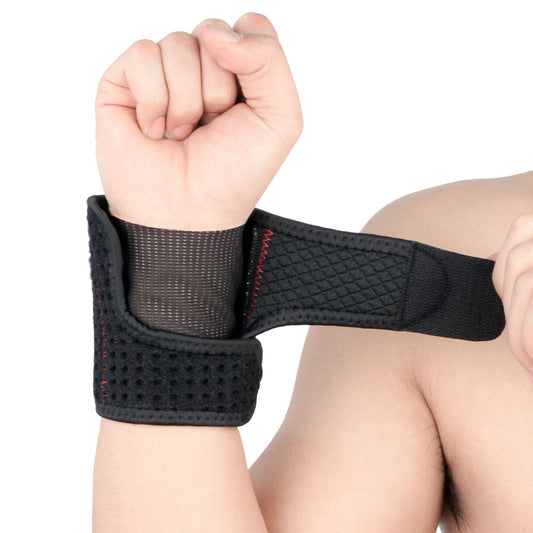 Aofit Wrist Wrap with Adjustable Strap, 2 Spring Stabilizers For Hands and Wrists, Secure Training Supports, 1 Wrap