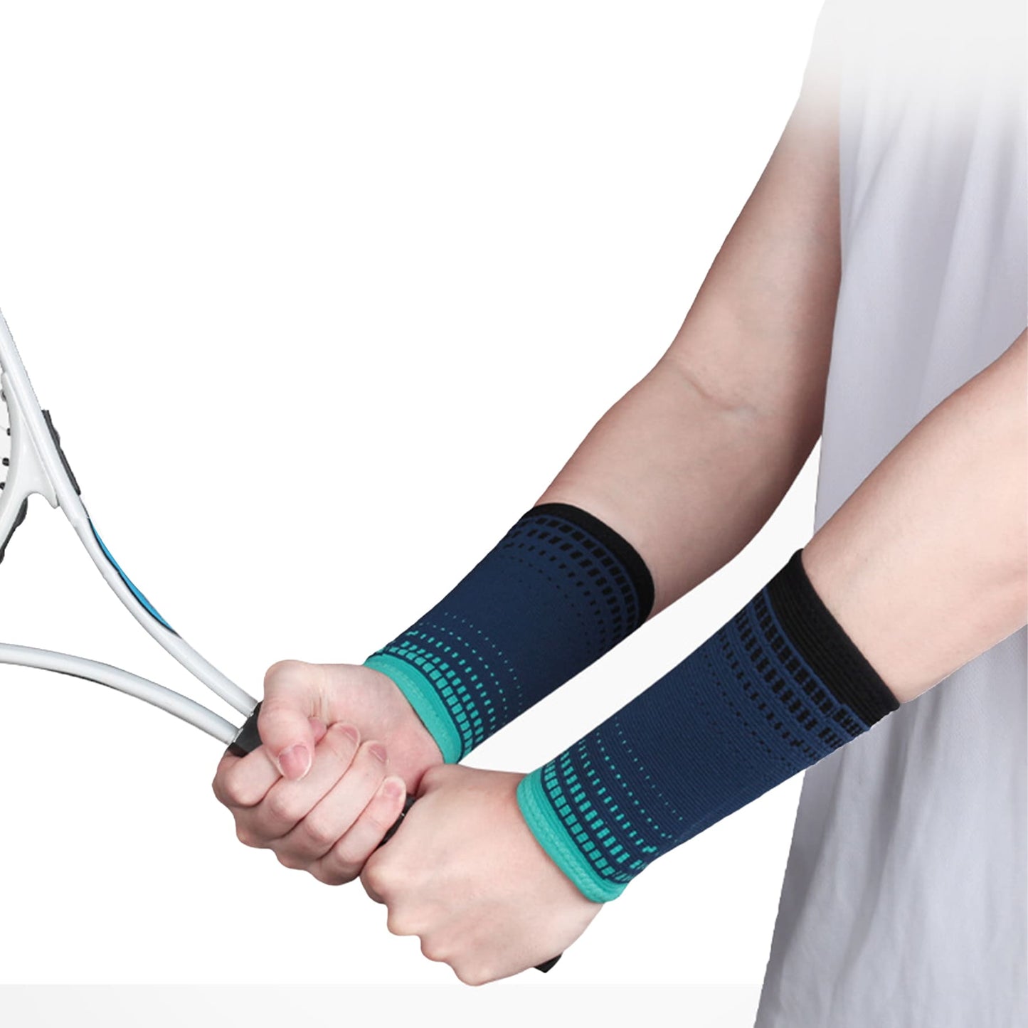 Sports Wristbands for Tennis, Basketball, Gym, 1 Pair