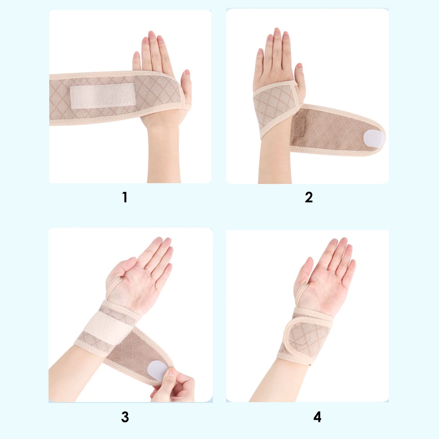 Aofit Wrist Strap, Compressive Wrap Straps For Hands and Wrists, Secure Training Supports, 1 Pair