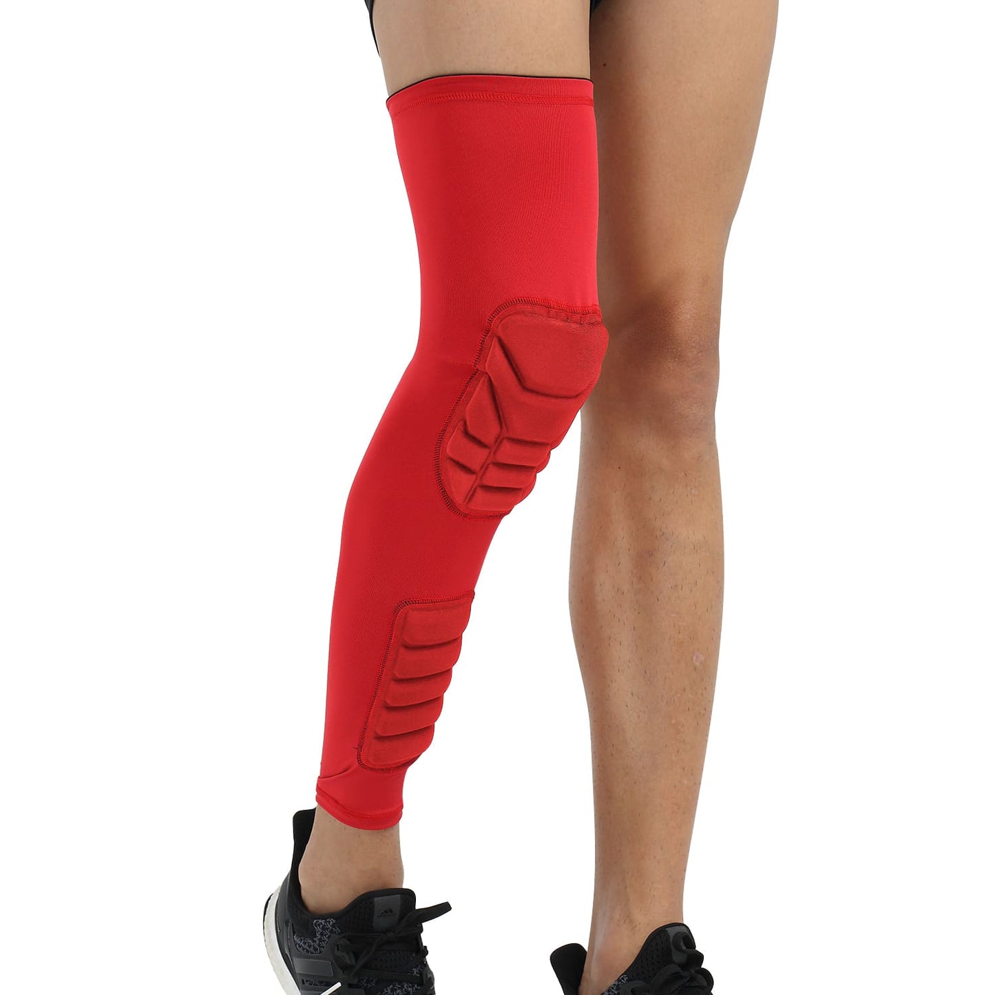 Aofit Extra-Long Compression Knee Sleeves, Protector with Anti-Impact Pad, 1 Pair