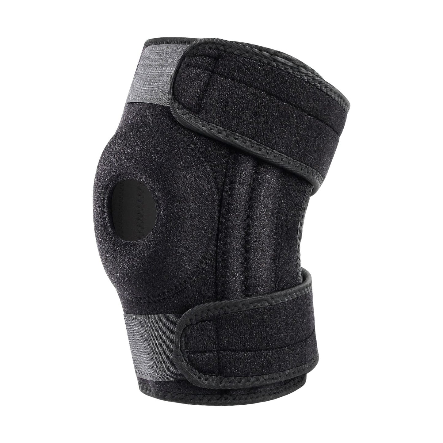 Aofit Knee Support Braces, Compression Sleeves With 2 Spring Side Stabilizers, Protective Foam Pad and Adjustable Straps, 1 Pair