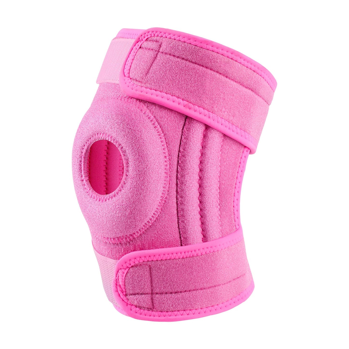 Aofit Knee Support Braces, Compression Sleeves With 2 Spring Side Stabilizers, Protective Foam Pad and Adjustable Straps, 1 Pair