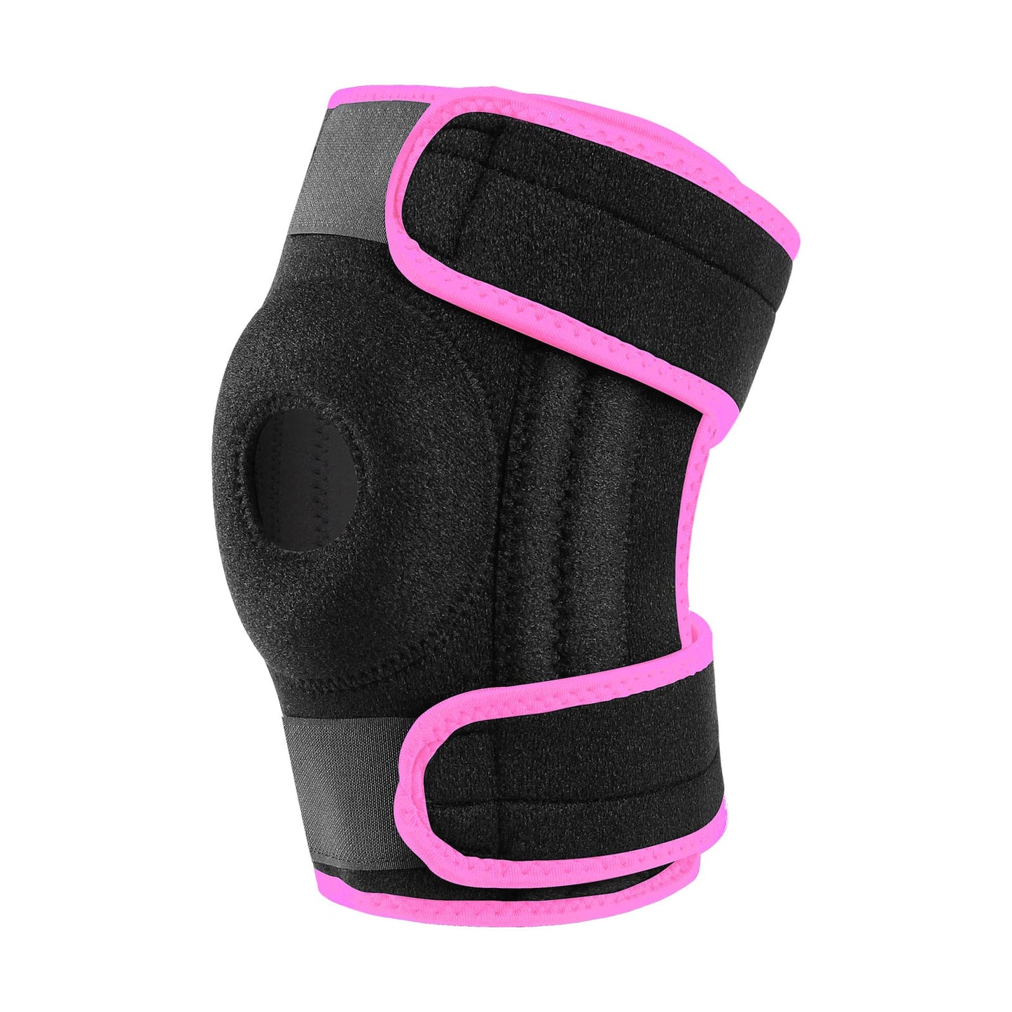 Aofit Knee Support Braces, Compression Sleeves With 2 Spring Side Stabilizers, Protective Foam Pad and Adjustable Straps, 1 Pair