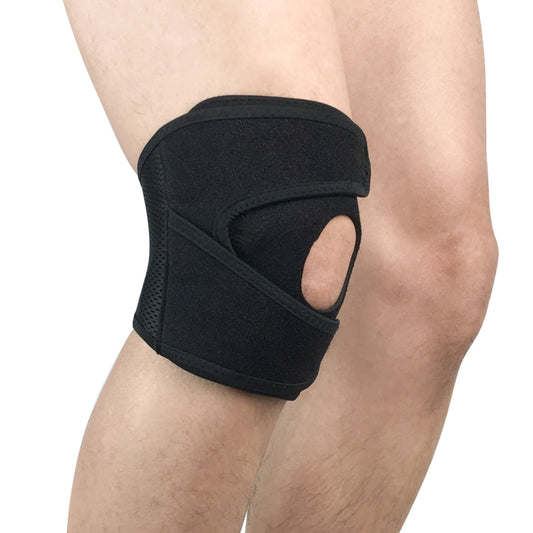 Aofit Knee Support Braces with Mesh Panel, Protective Foam Pads and Adjustable Straps, 1 Pair