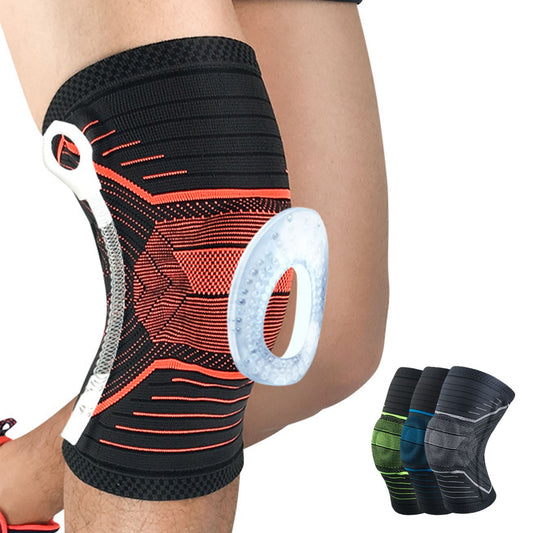 Aofit Knee Spring Support Sleeves with Side Stabilizers, Patella Gel Pad, 1 Pair