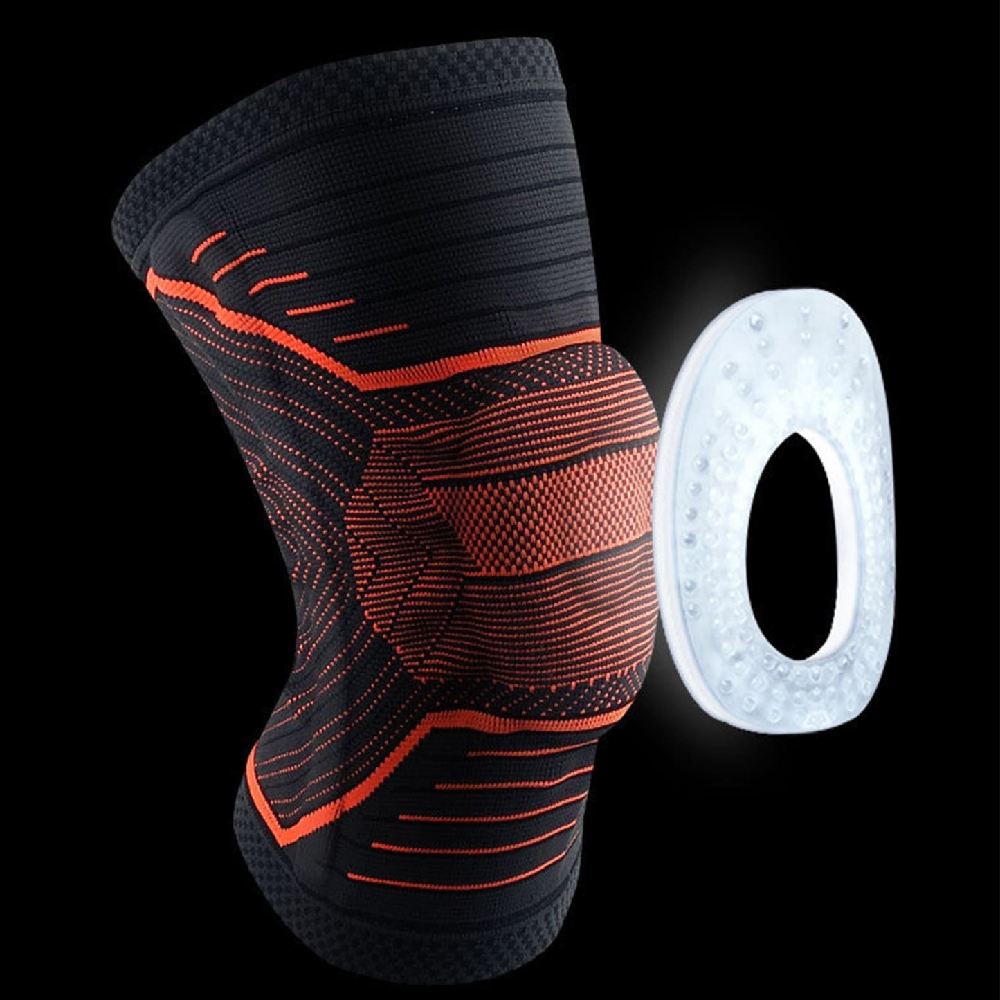Aofit Knee Spring Support Sleeves with Side Stabilizers, Patella Gel Pad, 1 Pair