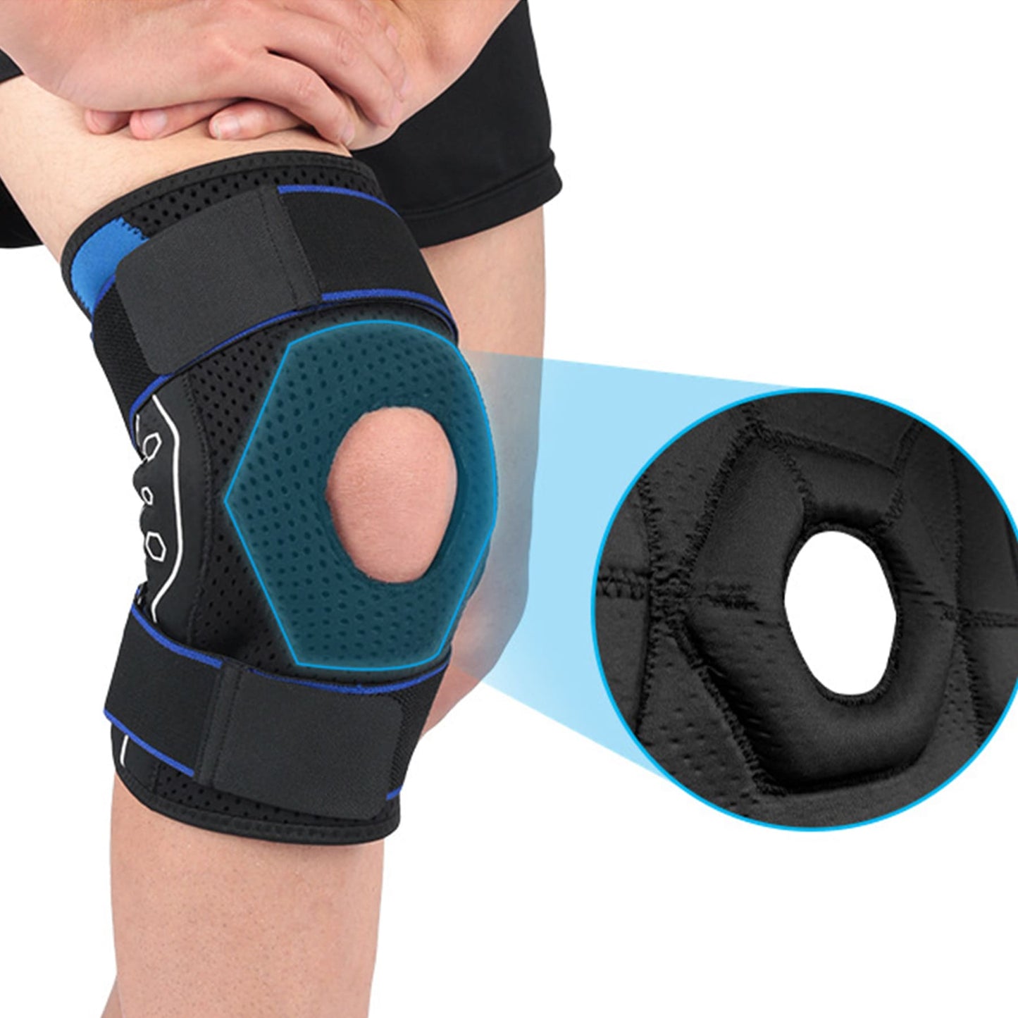 Aofit Heavy Duty Knee Support Brace with Strong Metal Stabilizers for Injury Recovery and Rehabilitation, 1 Piece