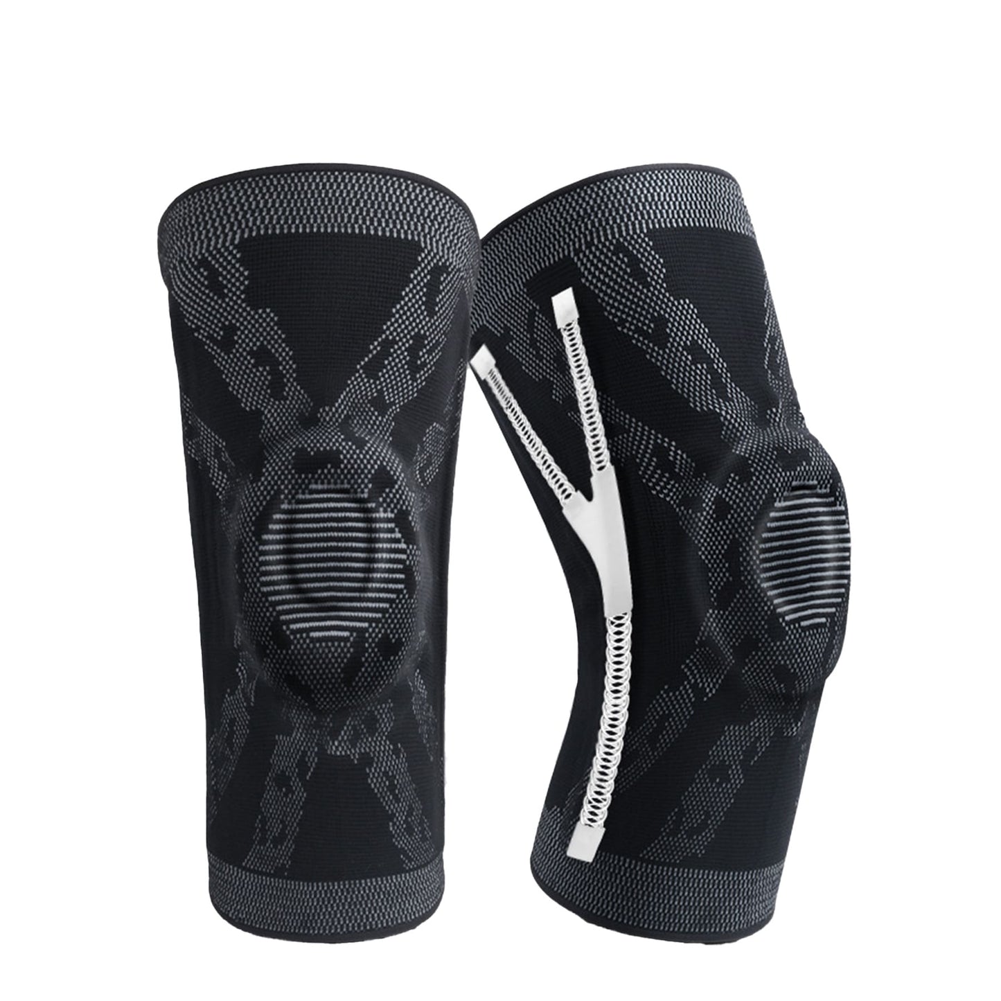 Aofit Knee Stabilizing Support Brace, Compression Sleeve With Y-Stabilizer and Protective Gel Pad, 1 Pair
