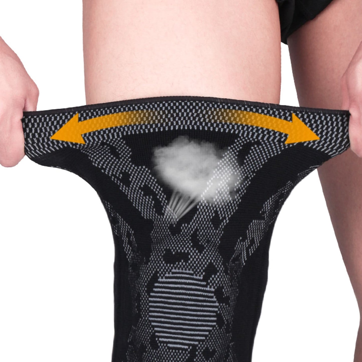 Aofit Knee Stabilizing Support Brace, Compression Sleeve With Y-Stabilizer and Protective Gel Pad, 1 Pair