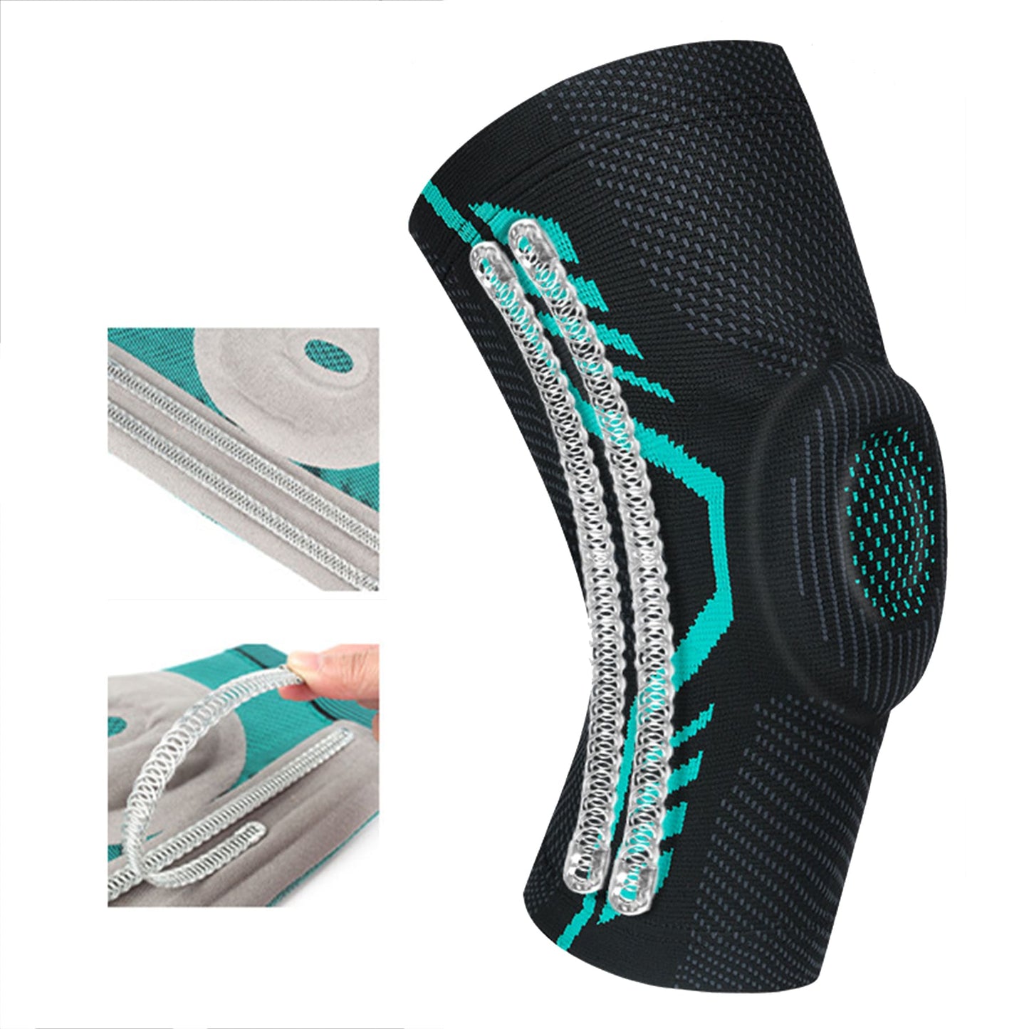 Aofit Knee sleeve With Stabilizers Protective Gel Pads | Single Piece