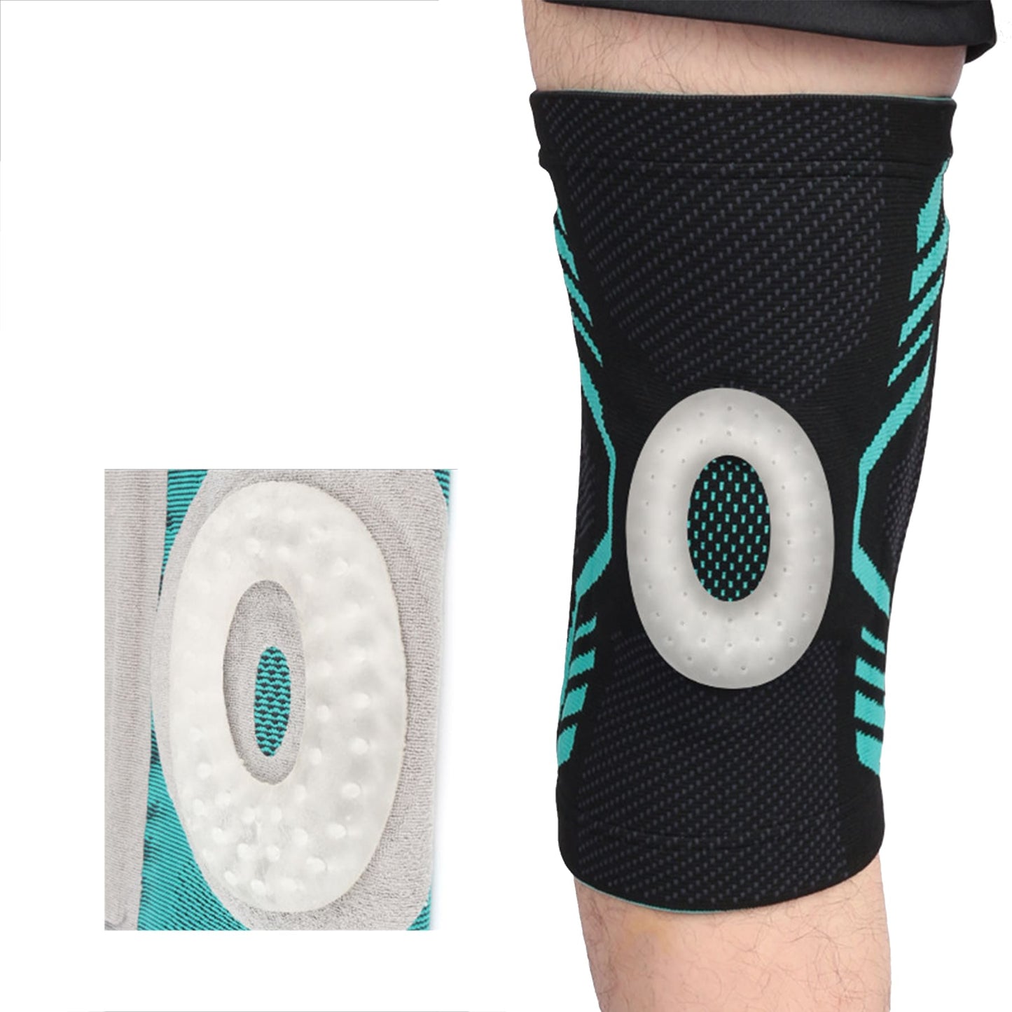 Aofit Knee sleeve With Stabilizers Protective Gel Pads | Single Piece