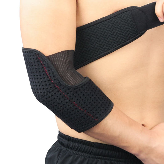 Aofit Compressive Elbow Brace, Breathable High Impact Elbow Protection, 1 Adjustable Unisex Elbow Support