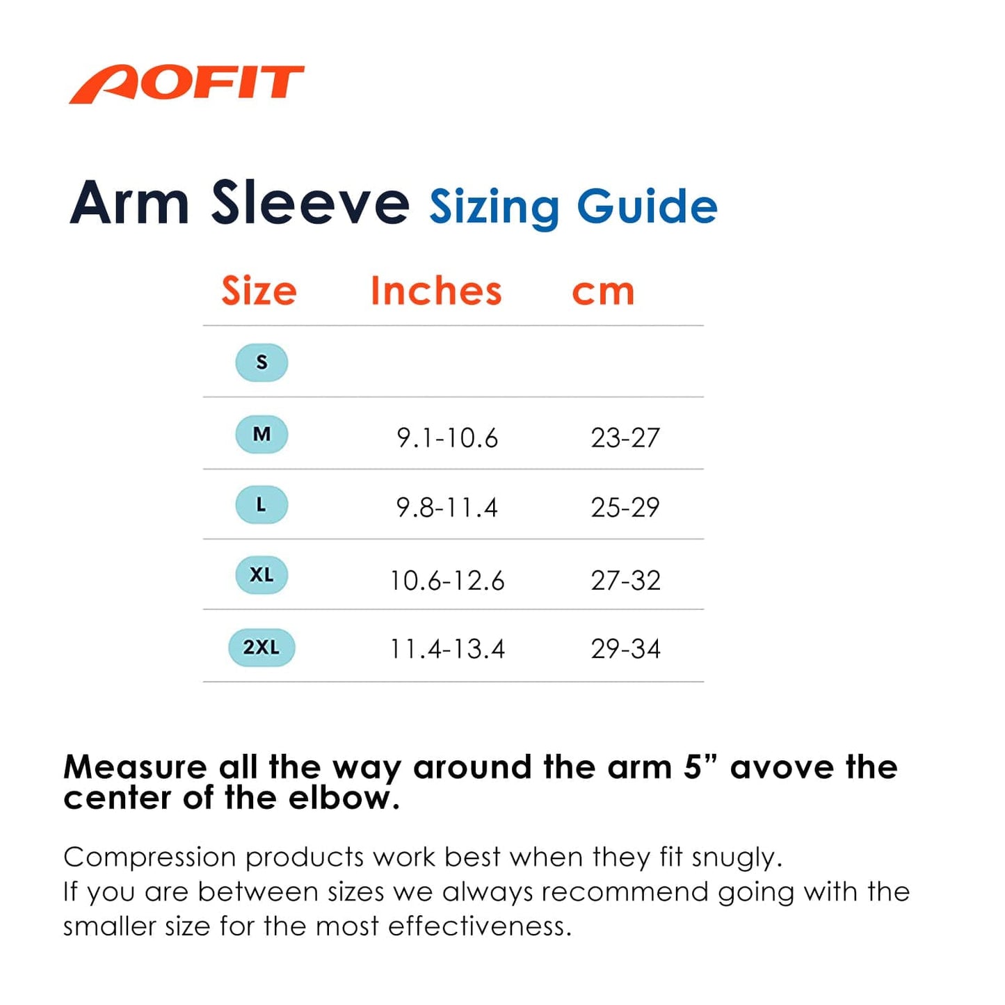Aofit UPF 50+ Silk Compression Arm Sleeves, 1 Pair