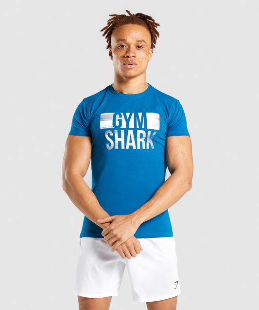 Gymshark Logo Strip T-Shirt - Teal