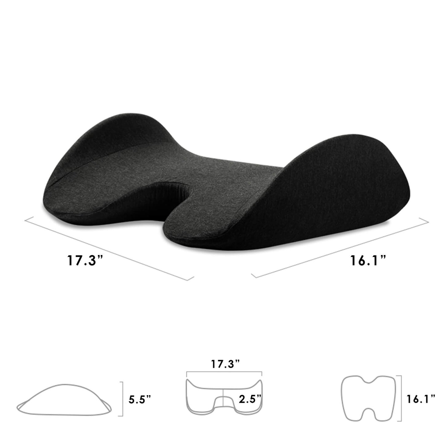 Aofit Memory Foam Lumbar Support Pillow for Sleeping