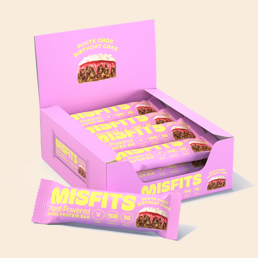 Misfits Protein Bar - Birthday Cake