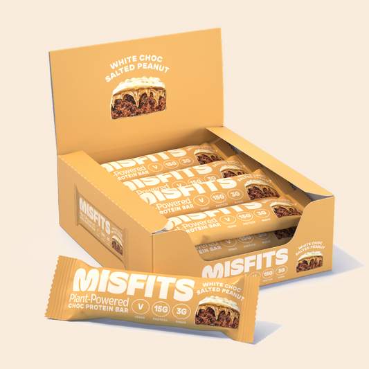 Misfits Protein Bar - White Choc Salted Peanut