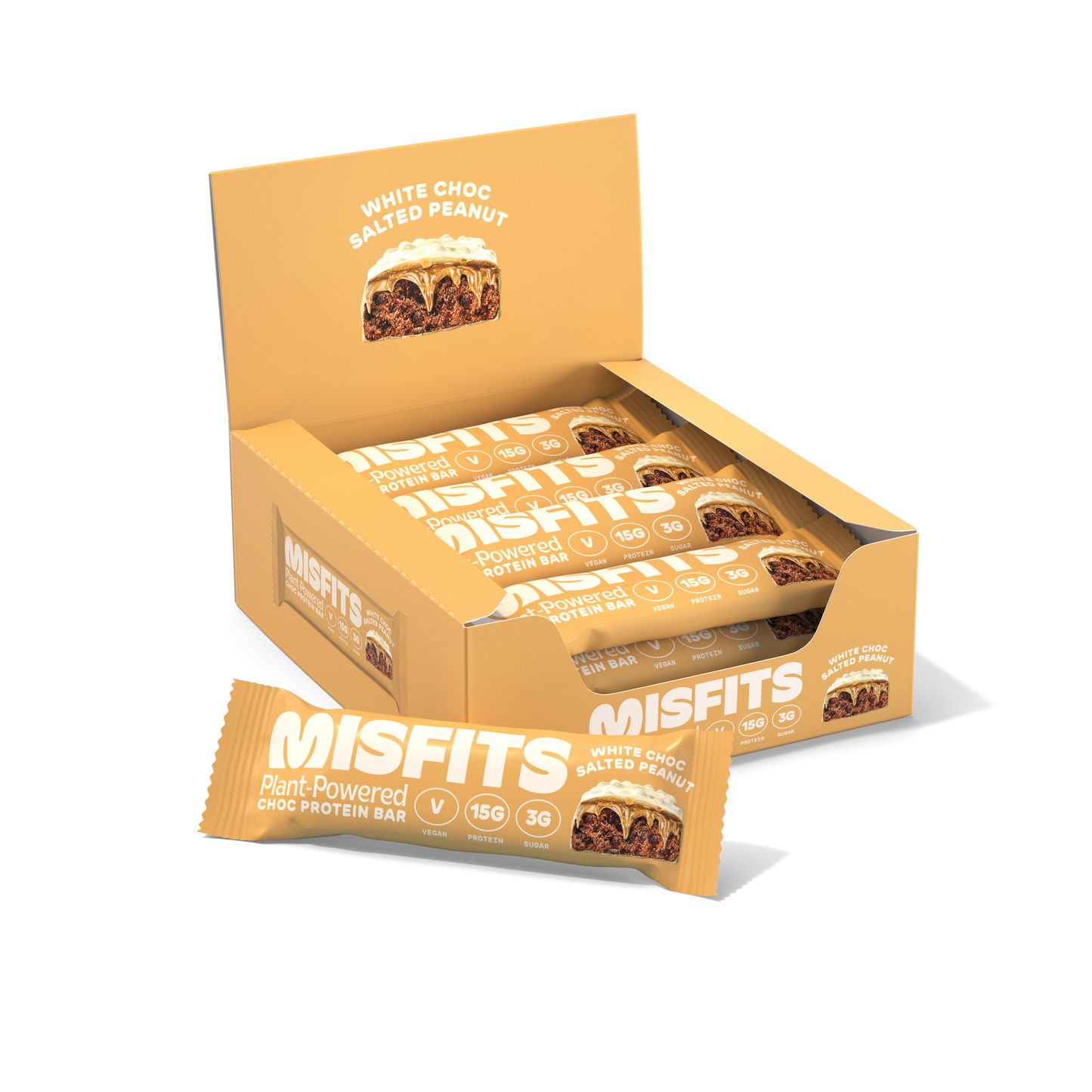 Misfits Protein Bar - White Choc Salted Peanut