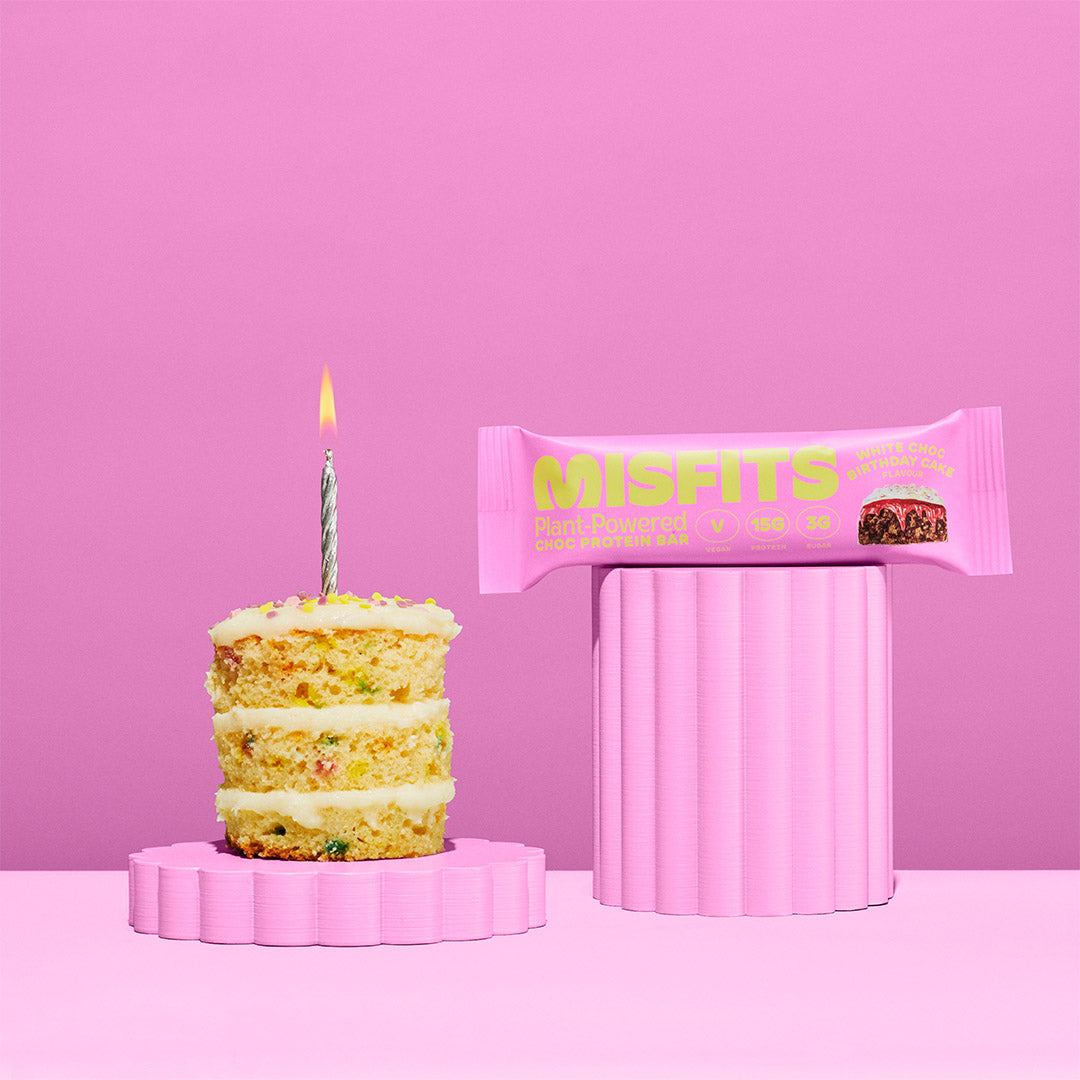 Misfits Protein Bar - Birthday Cake