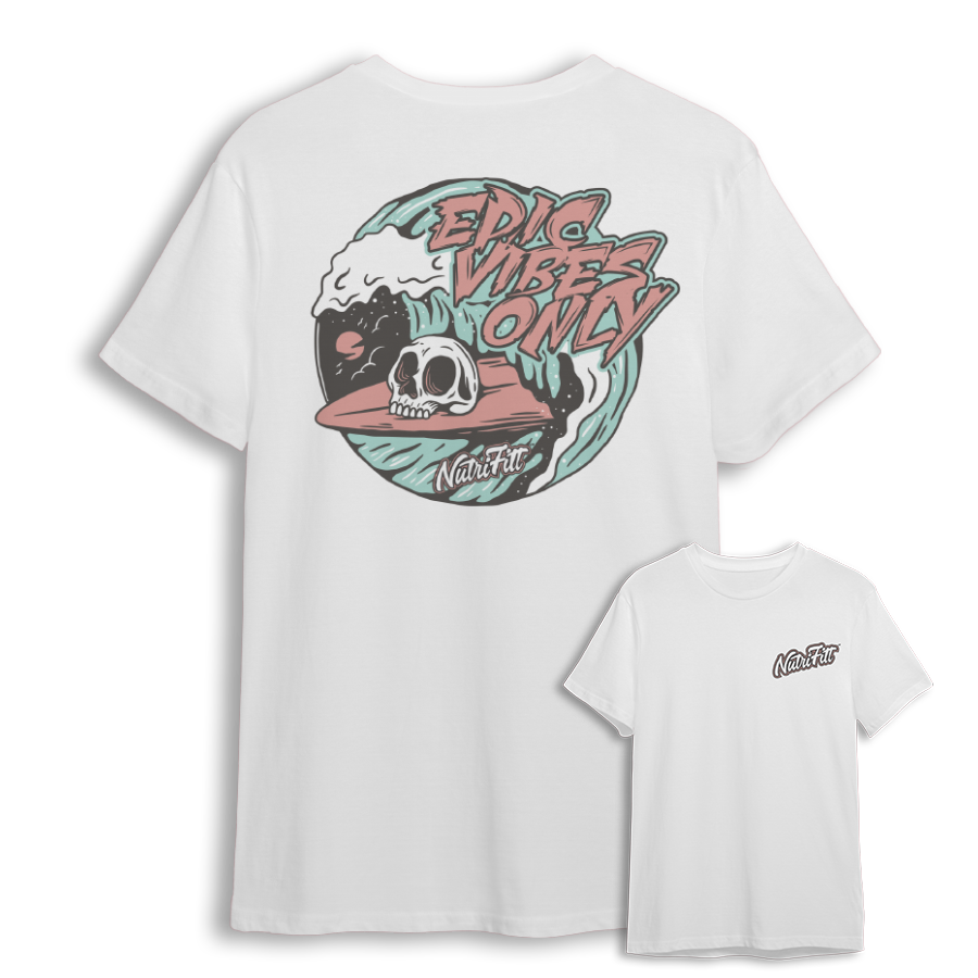 NutriFitt Epic Vibes T-Shirt - White