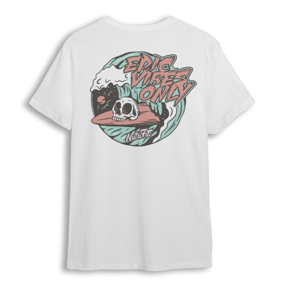 NutriFitt Epic Vibes T-Shirt - White