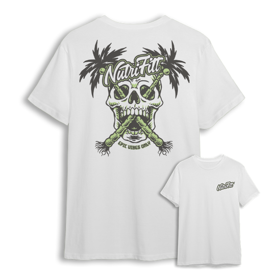NutriFitt Skull Island T-Shirt - White