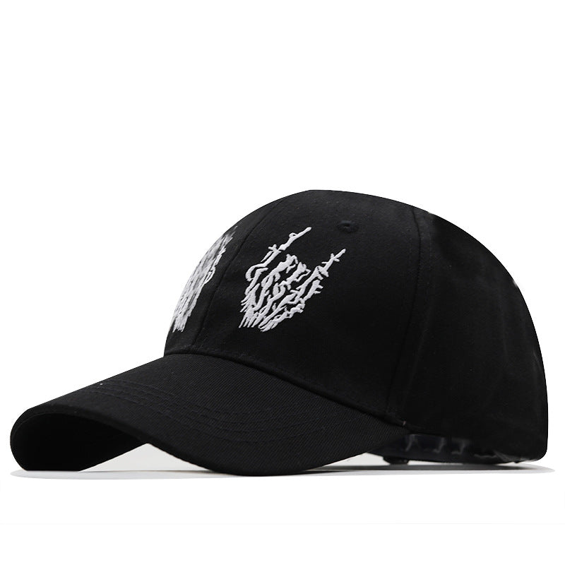 Skull Palm Embroidery Fashion Baseball Cap