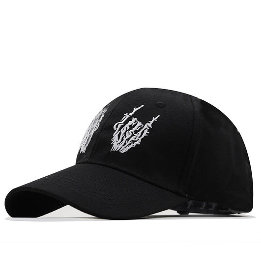 Skull Palm Embroidery Fashion Baseball Cap
