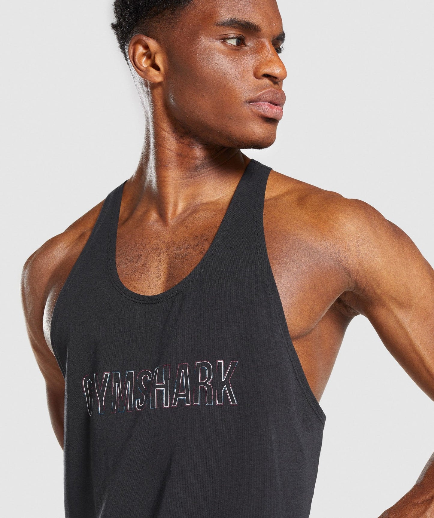Gymshark Outline Stringer - Black