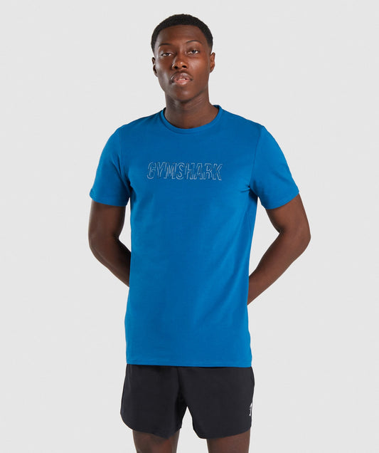 Gymshark Outline T-shirt- Teal