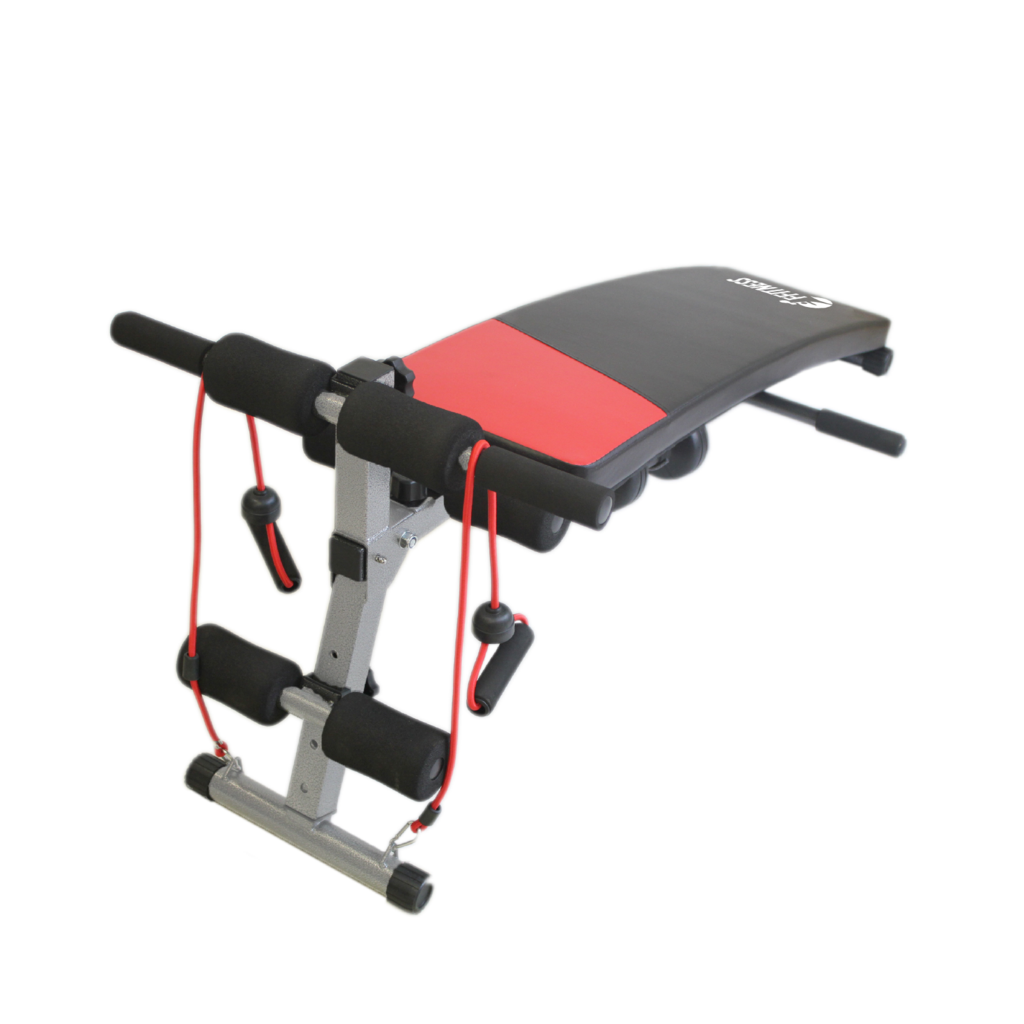 Multi-Function Sit-Up & Push-Up Bench with Resistance Bands