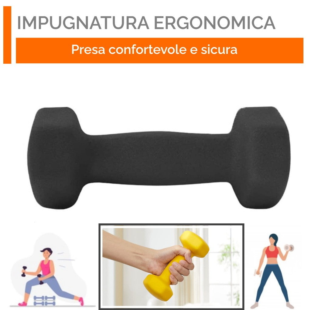 Neoprene Dumbbell Pair - 1/2/3kg