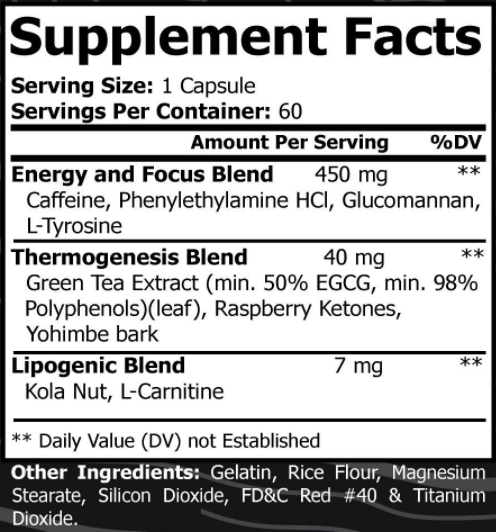 Toxic Burn 2.0 Fat Burner